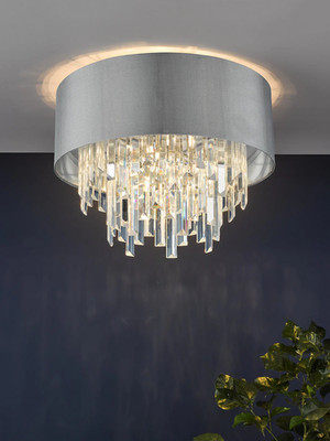 NEU DAR LIGHTING HALLE KRISTALL ABGESTUFTE PENDELLEUCHTE NEU VERPACKT HAL5439 UVP £306