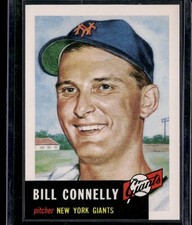 1991 Topps Archives 1953 #126 Bill Connelly : Bio uses black text