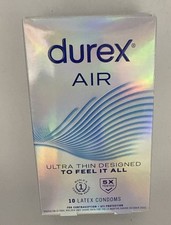 Durex Air Ultra Thin Condoms 10 Ct Each EXP 6/30/2029 Latex Or 5/31/29 Rubbers