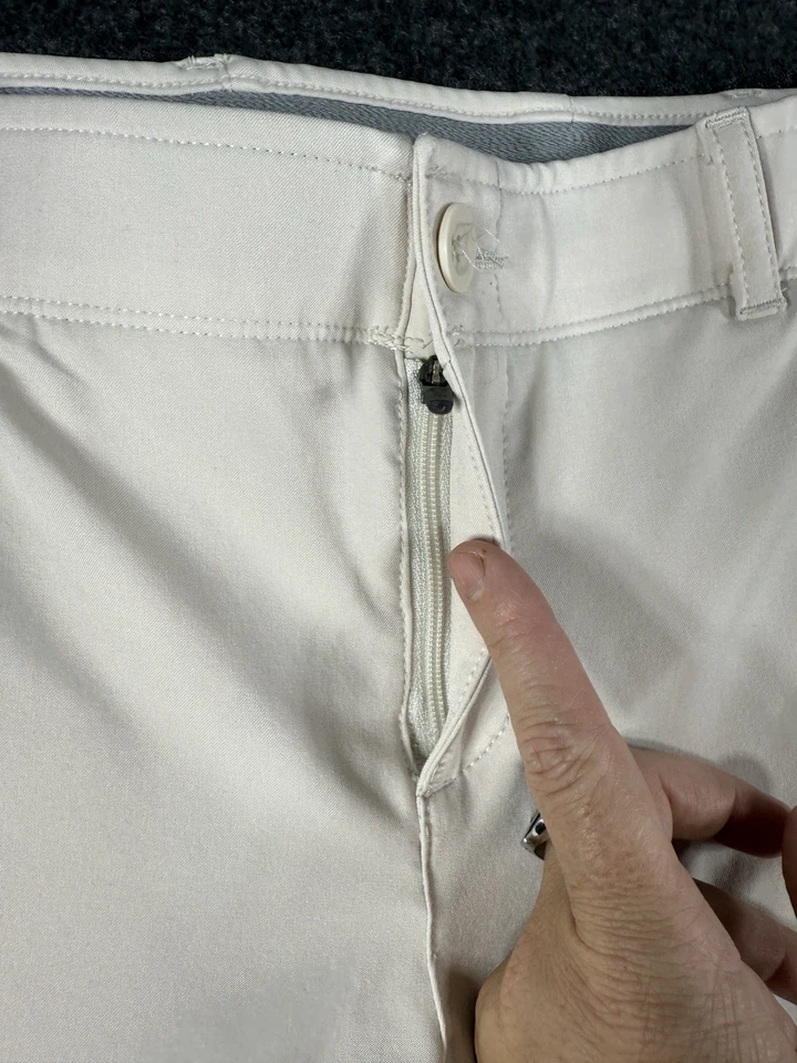 Pantalones Cortos Under Armour Mujer Bermudas Golf Talla 6 Exterior Crema Minimalista Elastizados Foto 3 de 4