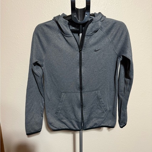 Nike Men's Gray Full-Zip Jacket - 第 1/5 張圖片