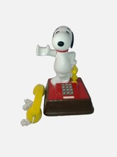Vintage 1976 The Snoopy and Woodstock Phone - Head Turning Push Button Telephone