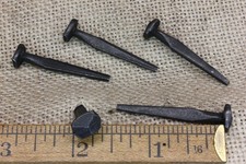 1 1/2" Rosehead Nails Square Wrought Iron Vintage Rustic Decorative Historic