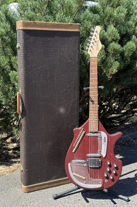 2000s Jerry Jones Electric Sitar Red Crackle with Original Hang Tag (A1G006533)