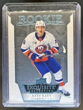 2022-23 Upper Deck Ice Aatu Raty Exquisite Rookies Blue Spectrum #/199 Islanders