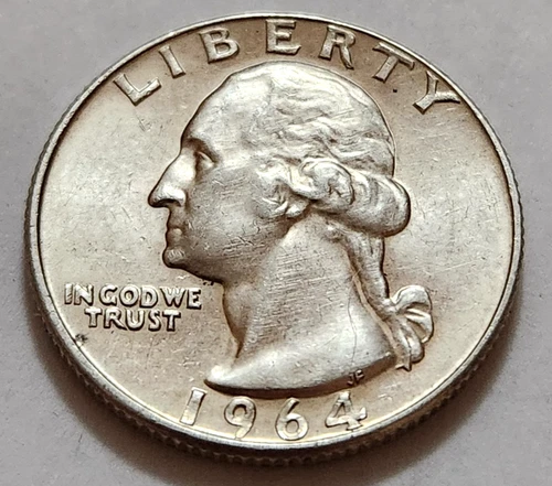 1964 Washington Quarter 90% Silver          X46