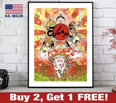 Okami HD Poster 18'' x 24'' Print Game Room Wall Art