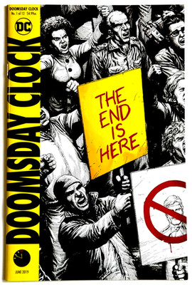 DOOMSDAY CLOCK #1 GARY FRANK 2ND PRINT B&W VARIANT 2017 DC COMICS NM