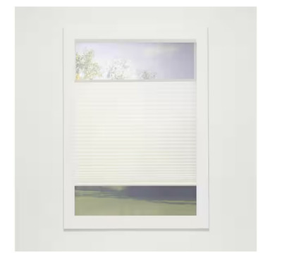 Perfect Lift 31x48in Ivory Cordless Top-Down Bottom-Up Light Filtering Cellular