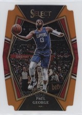 2021-22 Panini Select Premier Level Orange Prizm Die-Cut 12/65 Paul George 14t3