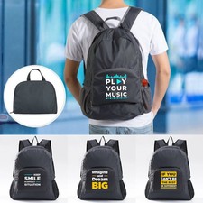 Men's Folding Rucksack Backpack Bag Travel Walking Camping Office Shoulder Bags