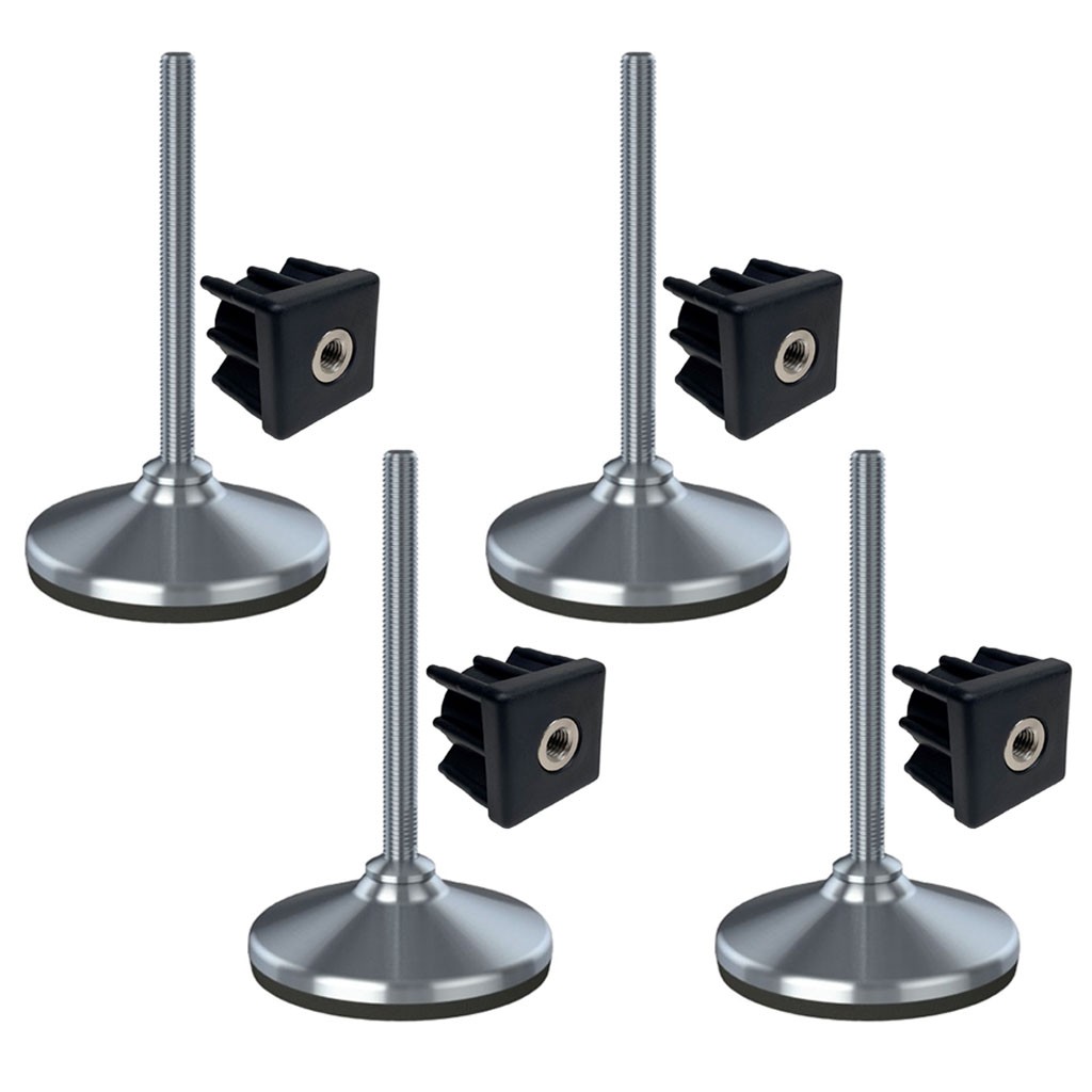 Oem Zubehör Nivellierung - Hx - Nivellierfuß Edelstahl - 20X150x105mm - Antivibrationsgummi - Set Von 4 5056116817020 - Image 2