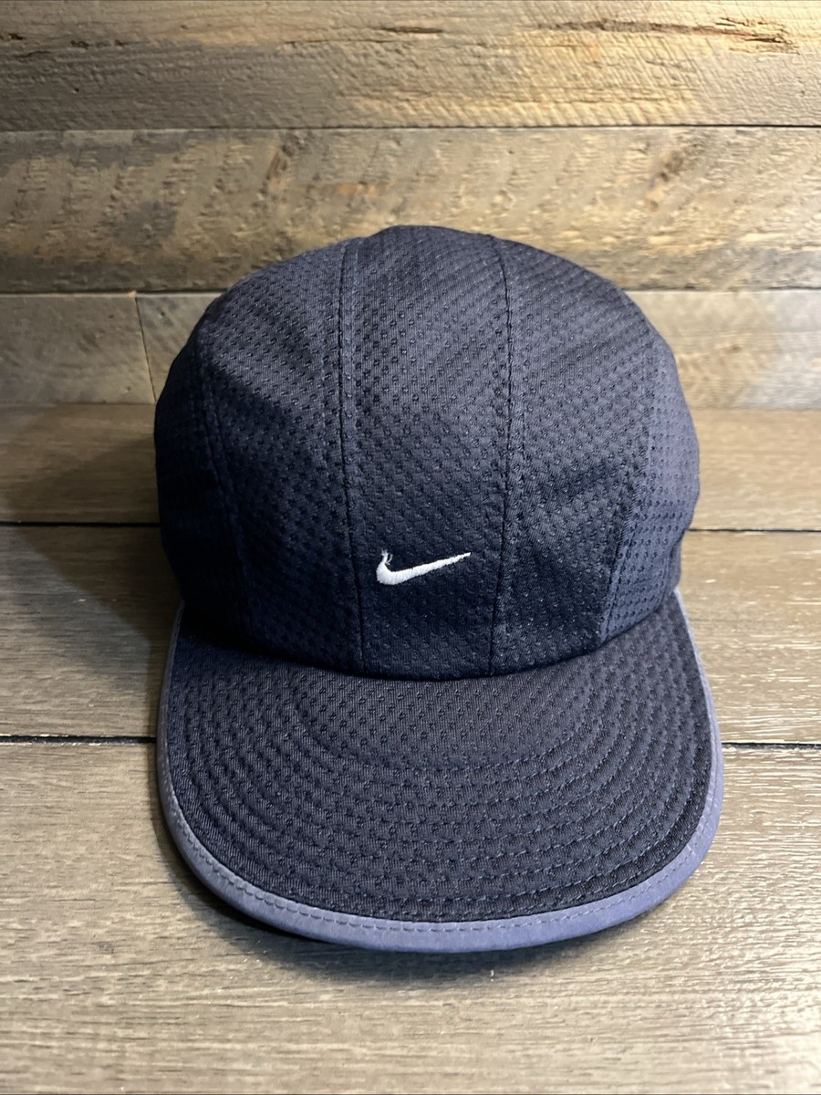 Vintage Nike Tailwind Hat Cap Black 7 Panel Mesh Running  display picture 1