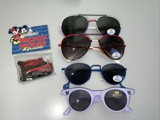 OCCHIALI DA SOLE BAMBINO nuovi, 4pz vari modelli, lenti UV400, con fascia