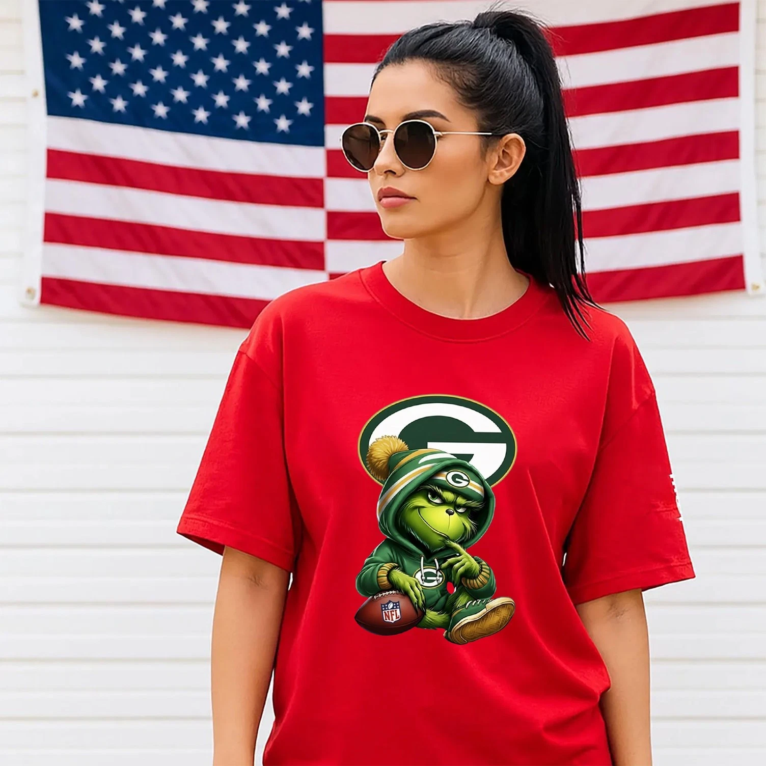 Green Bay Packers Grich Football T-Shirt