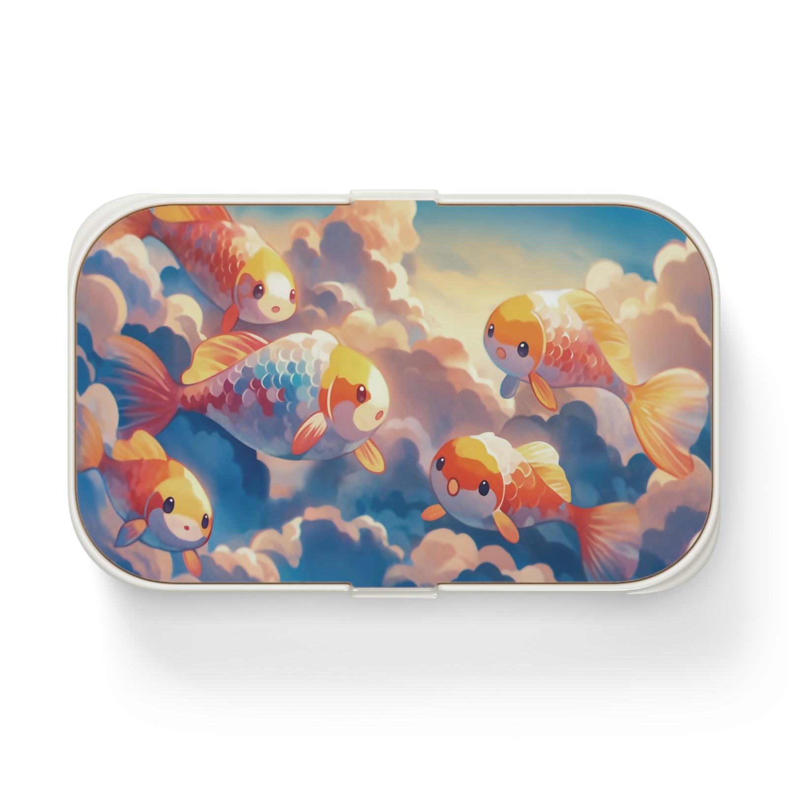 Kawaii Anime Fish Bento Lunch Box, Cute Japanese Lunch Conta
