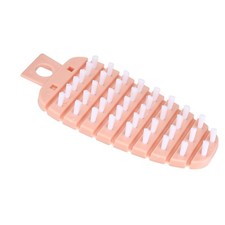 Pink Carrot Shape Vegetable Brush Potato Scrubbing Brush Fruit Cleaner BL