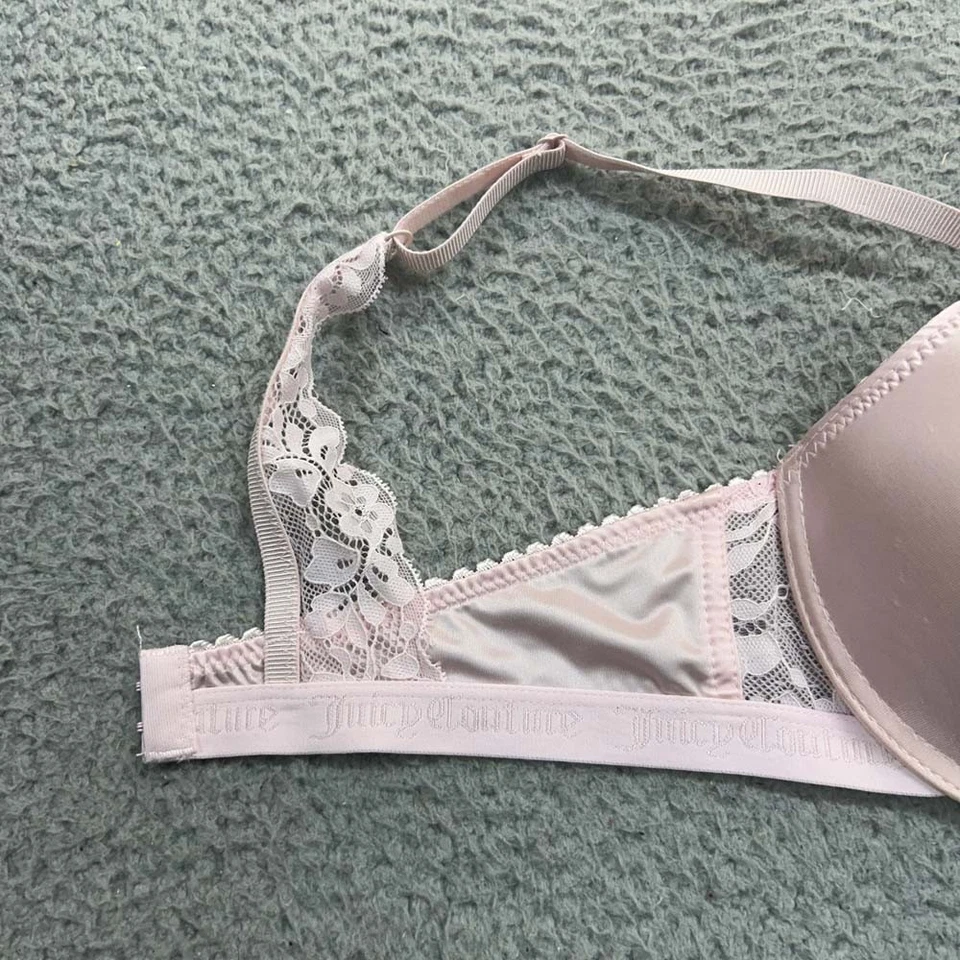 Juicy Couture Bra 36B Sujetador Push Up 1924-49 Camiseta Suave Rosa Foto 3 de 4
