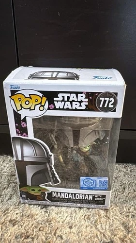 Star Wars Mandalorian With Grogu Funko Pop Samurai Armor