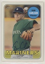 2018 Topps Heritage Minor League Edition Real One Sam Carlson #ROA-SC Auto 0a2