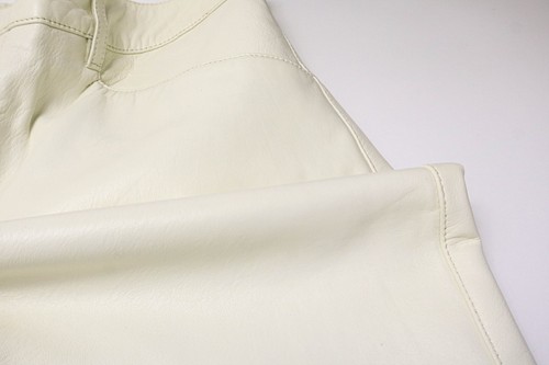 RICHMOND Trousers Men's IT 50 Beige Leather Straight Leg Regular Fit Pants - Picture 9 of 20
