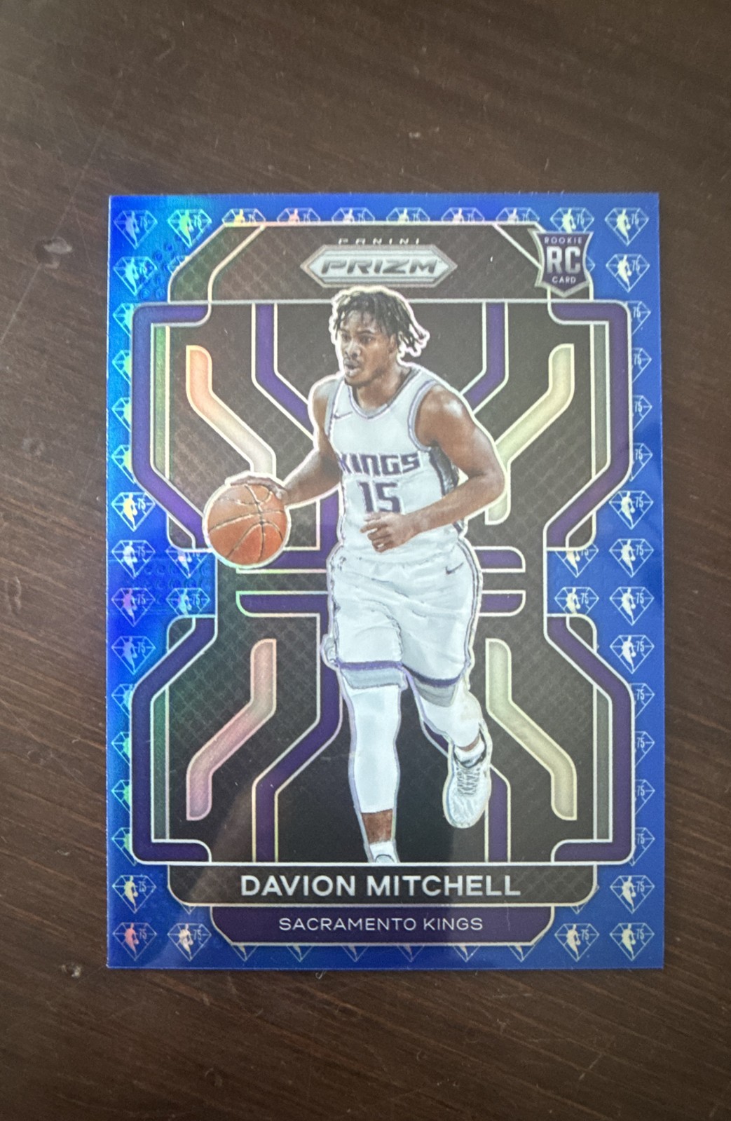 2021-22 Panini Prizm - Davion Mitchell #312 Nba 75th Anniversary Prizm (RC)