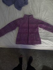 Columbia Girls Fleece, Small, Full Zipper, Zipper Pockets, Purple