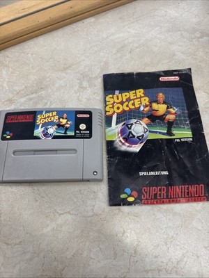 Super Soccer   PAL Super Nintendo   SNES -  Modul  +Anleitung - Fussball