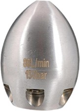 Boquilla de chorro de alcantarillado de 1/2" de acero inoxidable limpiador de drenaje giratorio lavadora a presión