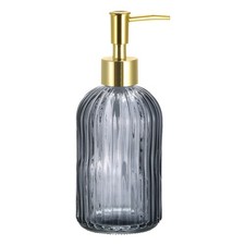 Soap Dispenser - 13.5Oz with Gold Bathroom Kitchen Pump Grey