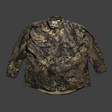 mossy oak usa 2xl camo break-up button-down shirt
