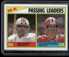 1984 Topps #202 1983 Passing Leaders (Dan Marino / Steve Bartkowski)