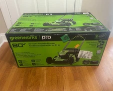 NEW Greenworks 80V 21" Self-Propelled Lawn Mower +4.0Ah Battery & Rapid Charger