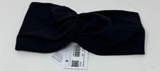 Lululemon Nulu Ribbed Twist Front Headband One Size Black