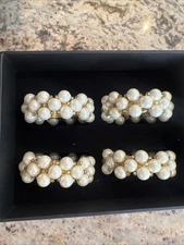 L’object Pearl Napkin Rings Set Of 4 