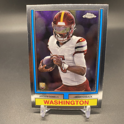 2024 Topps Chrome Jayden Daniels RC 1974 Throwback #74TF-2 Washington Rookie