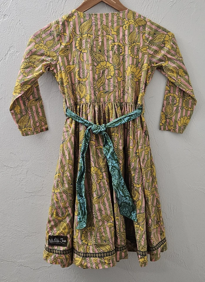 Vestido Matilda Jane Oro Rosa Jane Pintura Por Números Niñas Cinturón Talla 10 Foto 4 de 4