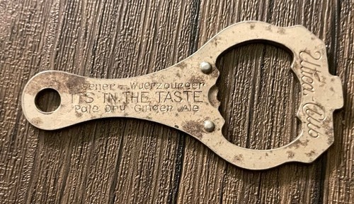 RARE UTICA CLUB PALE DRY GINGER ALE BEER SODA BOTTLE OPENER PILSENER WUERZBURGER - 第 1/6 張圖片