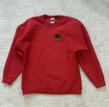 VTG Western Crewneck Sweatshirt Embroidered Horses Made In USA Large