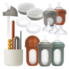 Nursh Baby Bottle Gift Set - Baby Feeding Essentials for New Moms - Includes 4 O