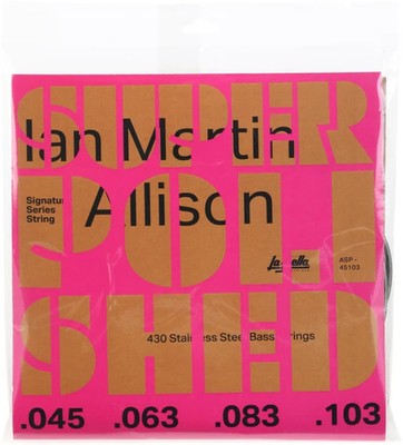 La Bella Ian Martin Allison Super Polished Bass Guitar Strings - .045-.103