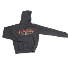 Vintage Harvard University Sweatshirt Tackle Twill Champion Hoodie Size Small.