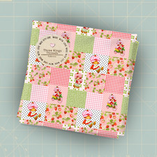 Strawberry Shortcake Patchwork DBP 1 Yard Fabric Seamless Design Approx 59x36