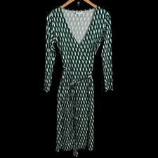 DVF Diane Von Furstenberg X Target small Green Knit Wrap Dress Spring Easter