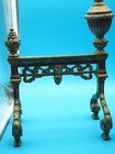 Pair of Antique Brass Fireplace Andirons (fire dogs) — photo 7