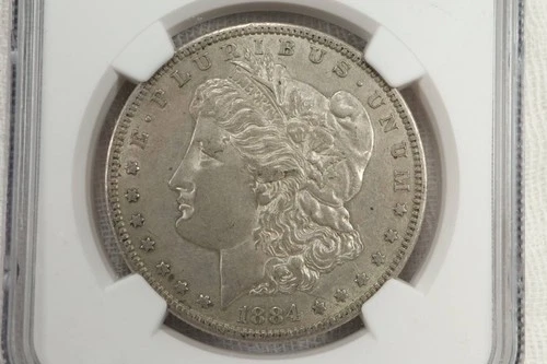 NobleSpirit Valuable 1884 S Morgan Silver Dollar NGC AU Details Obv Scratched