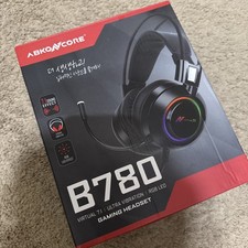 Abko Core Gaming Headset B780 7.1 RGB LED NEW, OPEN BOX
