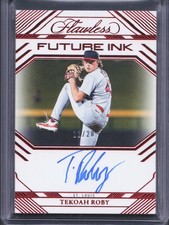 2024 Panini Flawless Tekoah Roby Future Ink Ruby Auto /20 Cardinals 