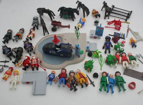 Playmobil Mixed Lot Knights Back To The Future Horses Some Vintage People