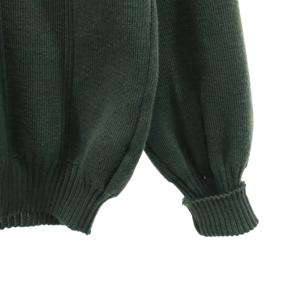 Burberrys Elbow Patch Knit Sweater 90'S size S color green fashion
